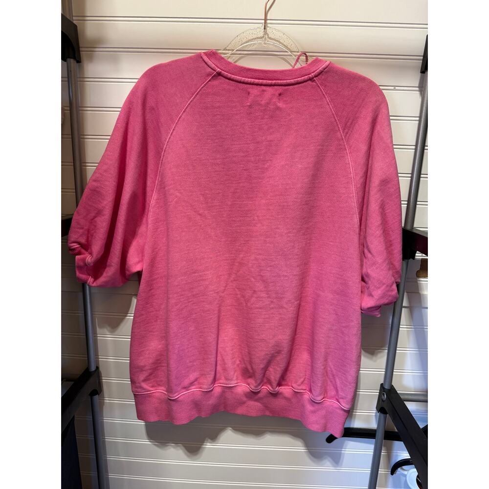Free People Dion T-Shirt 3/4 Sleeves Oversized Fit Size - Picture 2 of 9